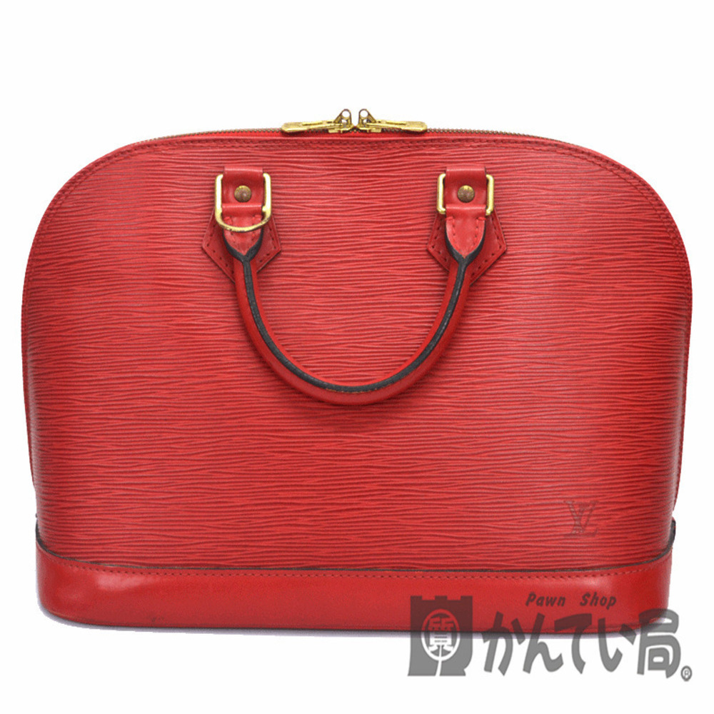 LOUIS VUITTON Alma Red Handbag Epi Leather - Picture 1 of 9